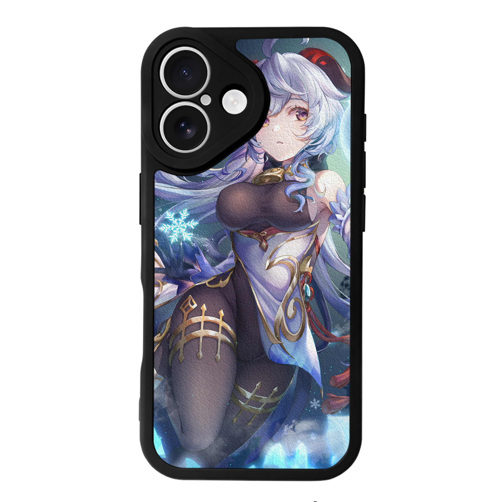 げんし神 genshin 【iPhone 16シリーズ対応】シリコンスマホケース（レザー調） 材質：シリコン